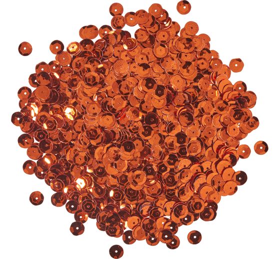 Sequins métall., bomb. env.1400 pc., env. Ø6 mm, Argent