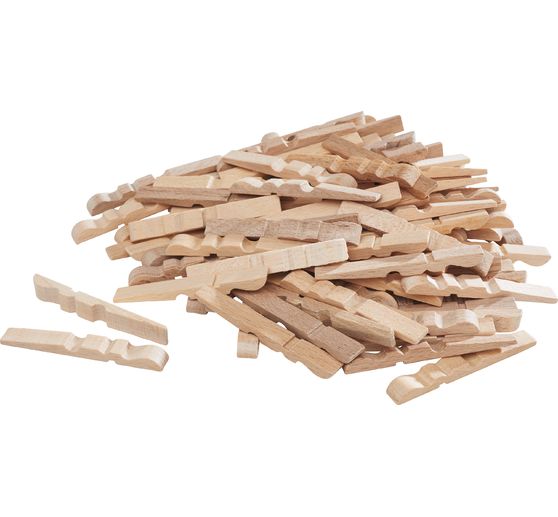 VBS Wooden clamp parts, 100 pcs.