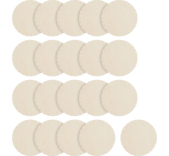 Fonds pour ouvrage en rotin VBS &laquo; Rond &raquo;, 20 pc.