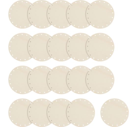 Fonds pour ouvrage en rotin VBS &laquo; Rond &raquo;, 20 pc.