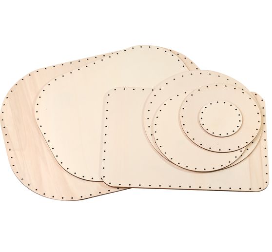 VBS Rattan basket base "Oval", 4 mm, 35 x 28 cm