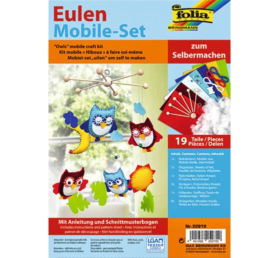 Mobilé-Bastelset "Eulen"