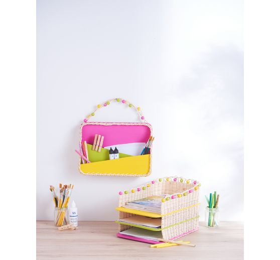 Fond pour ouvrage en rotin VBS « Rectangle », 4 mm, 24 x 34 cm