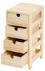 Tour VBS avec 4 tiroirs en bois, 30 x 14 x 15,5 cm