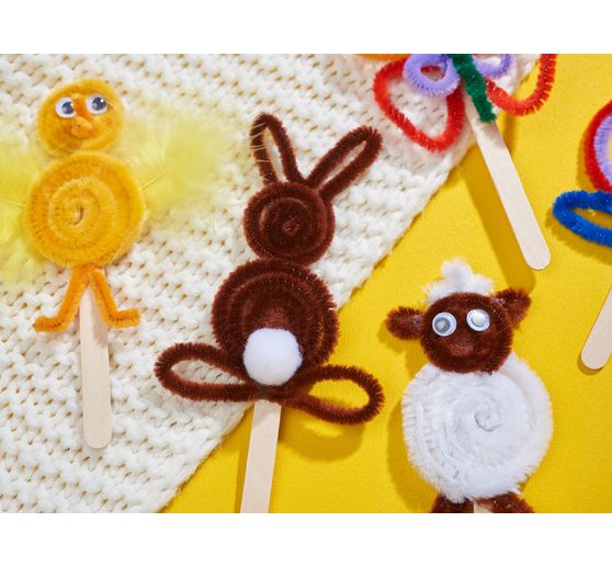 VBS Chenilledraht "Farbenmix", 30 cm, 20er-Set