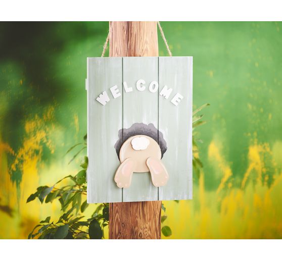 Plaque murale déco en bois VBS