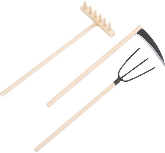VBS Holz-Gartengeräte, 3er-Set