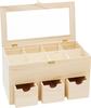 VBS Teebox mit 3 Schüben und Sichtfenster
