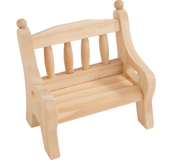 Garden and park bench with armrest