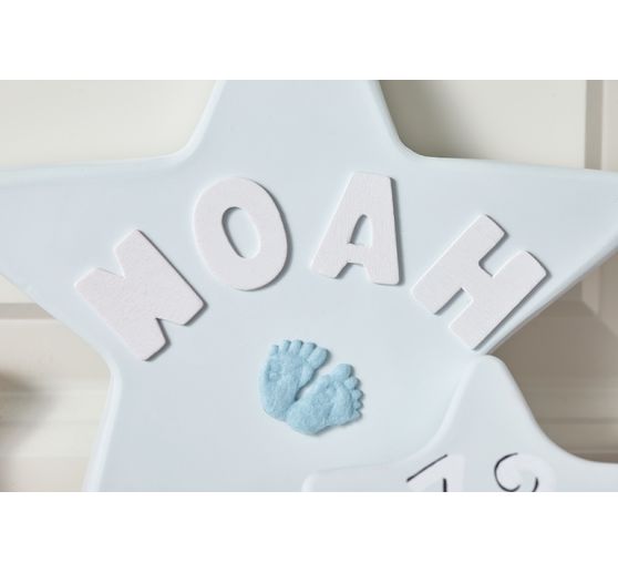 Set de lettres en bois VBS « Assorties - Blanc », 156 pièces