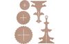 Étagère, 3 niveaux, bois MDF