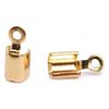 Connection cap, 8x3mm, 8 pieces Gold-Plated