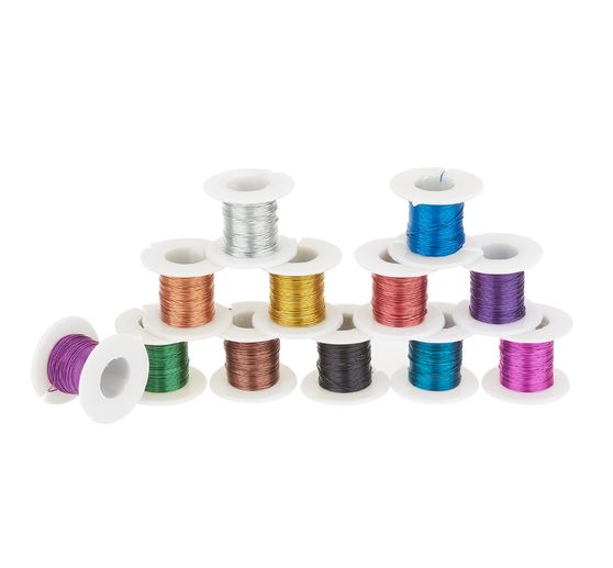 VBS Wire spools "Colour mix", set of 12