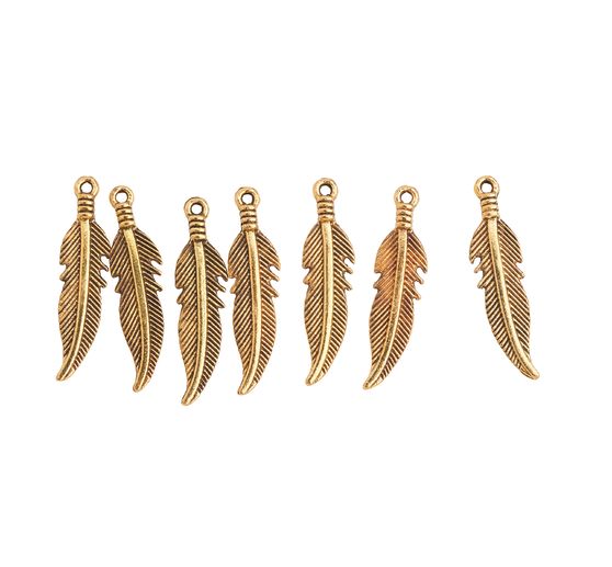 Charms-Decoration pendant "Feathers"
