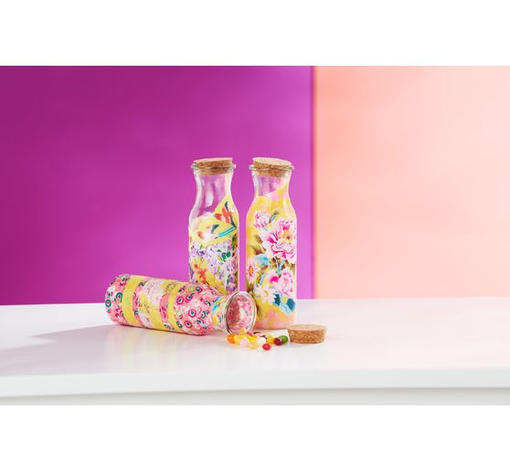 VBS Glasflaschen "Milk", 3er-Set