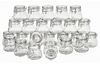 VBS Jars with clip closure "Bulbous", 24 pieces