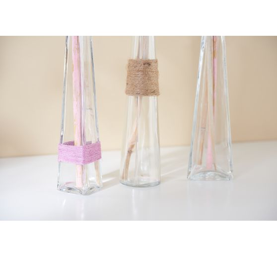 Bouteilles en verre VBS « Geo », set de 3