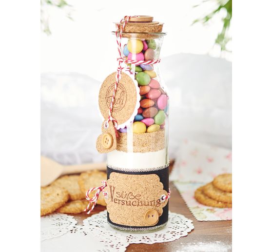 VBS Glasflaschen "Milk", 3er-Set