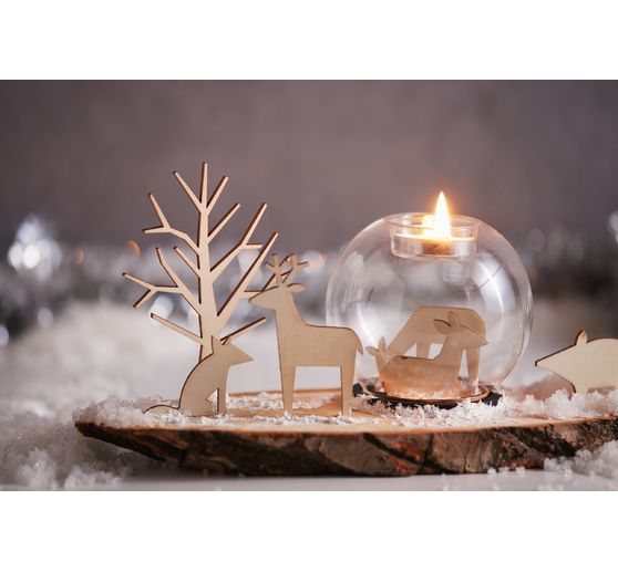 Bougeoir VBS « Boule en verre »