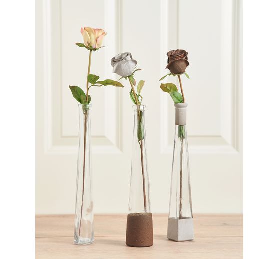 Bouteilles en verre VBS « Geo », set de 3