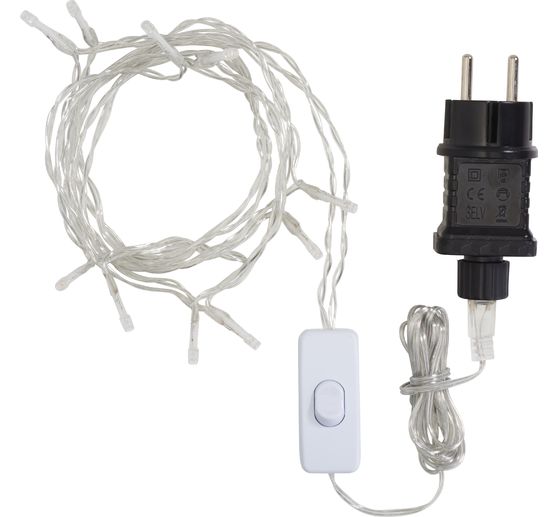 VBS LED-Lichterkette mit Schalter, Kreisschaltung, 10 LEDs