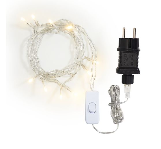 VBS LED-Lichterkette mit Schalter, Kreisschaltung, 10 LEDs