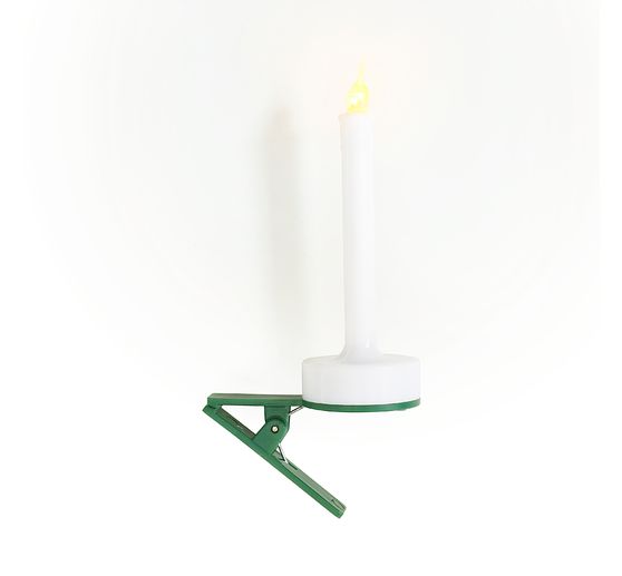 VBS LED-Tannenbaumkerze mit Clip, 2 Stück