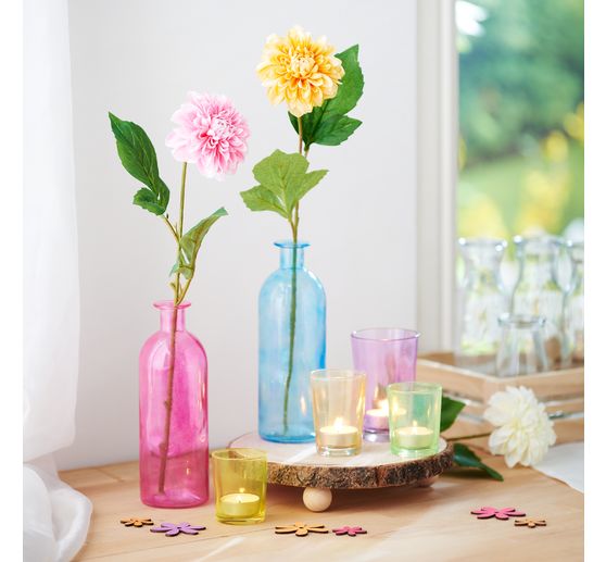 Wooden decorative panel with bark, on feet, natural