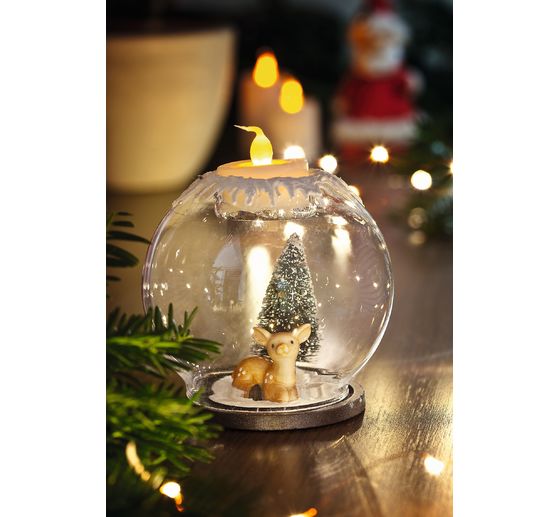 Bougeoir VBS « Boule en verre »
