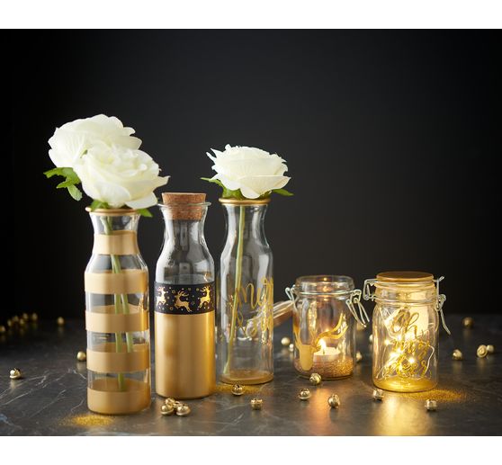 VBS Glasflaschen "Milk", 3er-Set