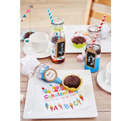 VBS Glasflaschen "Milk", 3er-Set