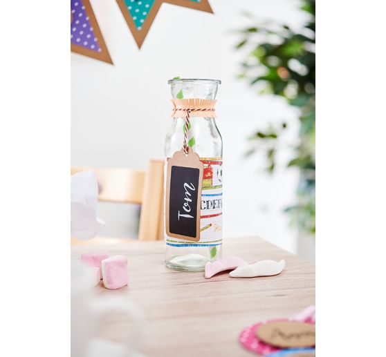 VBS Glasflaschen "Milk", 3er-Set