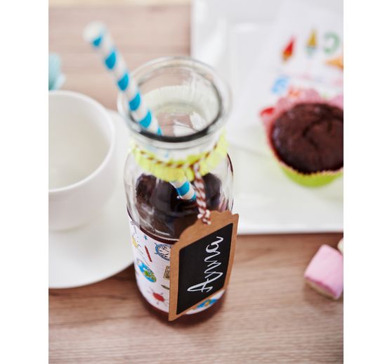 VBS Glasflaschen "Milk", 3er-Set