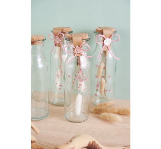 VBS Glasflaschen "Milk", 3er-Set
