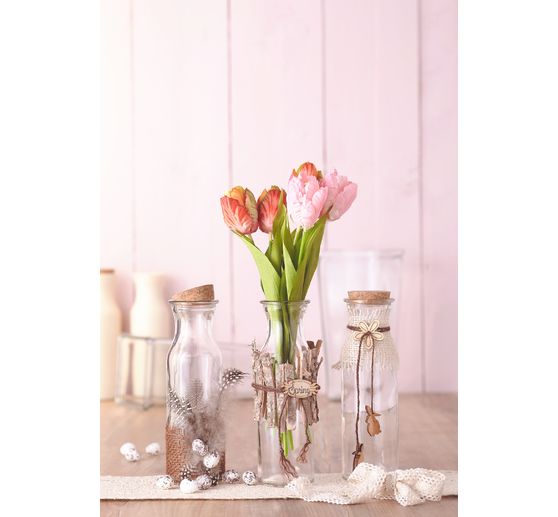 VBS Glasflaschen "Milk", 3er-Set