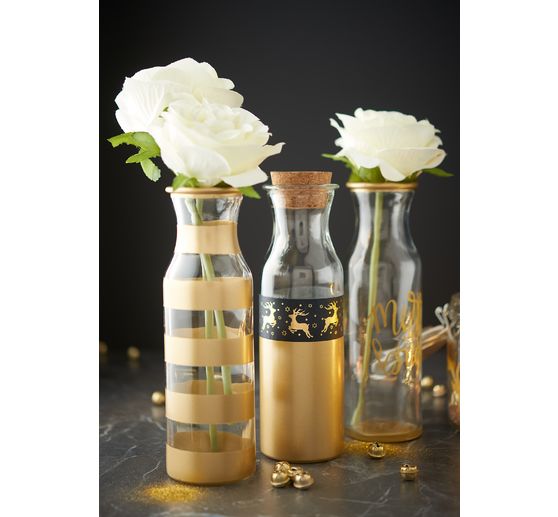 VBS Glasflaschen "Milk", 3er-Set