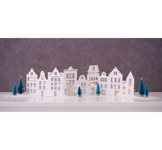 VBS Miniatur Tannenbaum, 16er-Set, beschneit