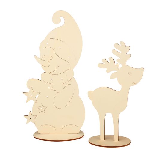 Standing figures "Snowman and moose