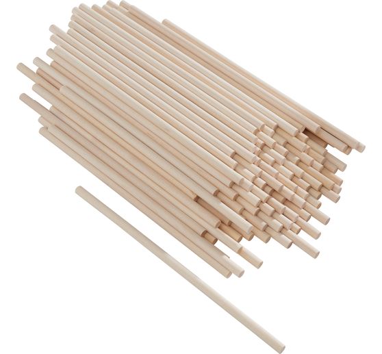 VBS Wooden rods "Ø 5-6 mm"