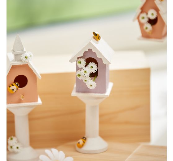 VBS Decorative birdhouses "Minis", set of 8