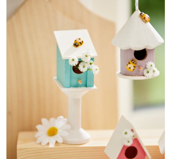VBS Decorative birdhouses "Minis", set of 8