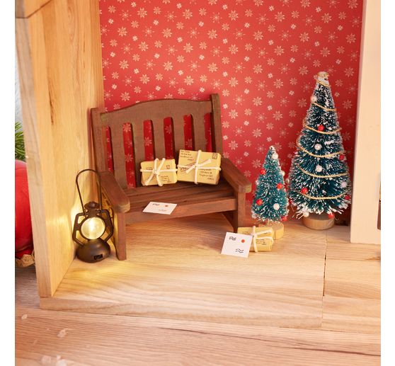 VBS Miniature fir tree, set of 16, snowed