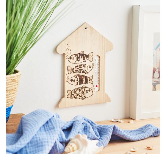 Thermom&egrave;tre mural VBS &laquo; Maisonnette &raquo;