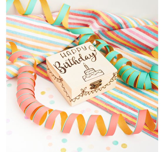 VBS Wooden box, square