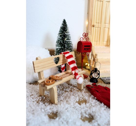 VBS Miniature fir tree, set of 16, snowed