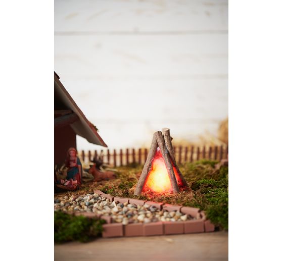 Feu de bois à éclairage LED VBS