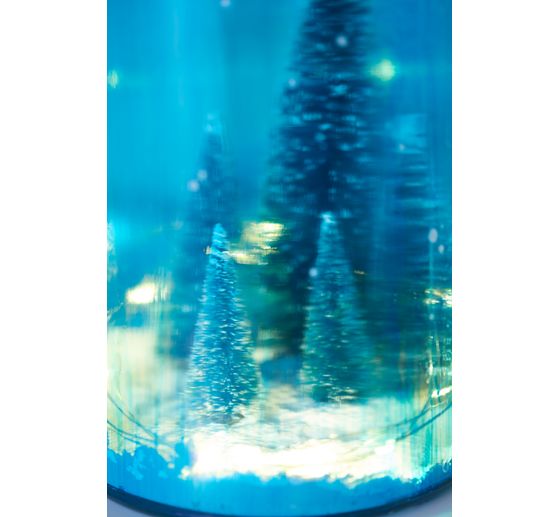 VBS Miniatur Tannenbaum, 16er-Set, beschneit