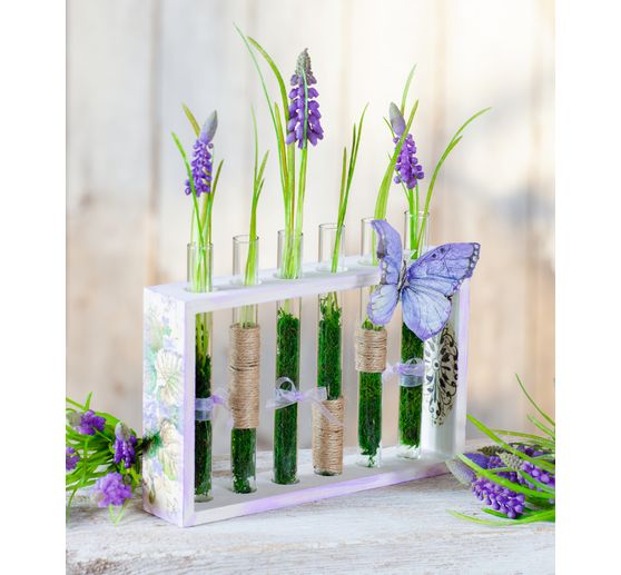 Support en bois VBS « Cube » avec soliflores
