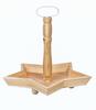 Serviteur en bois VBS « Etoile », contreplaqué, Ø 30 cm