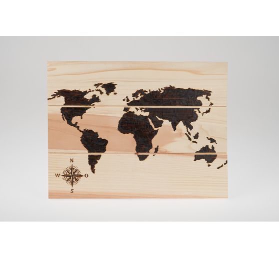 Plaque murale déco en bois VBS